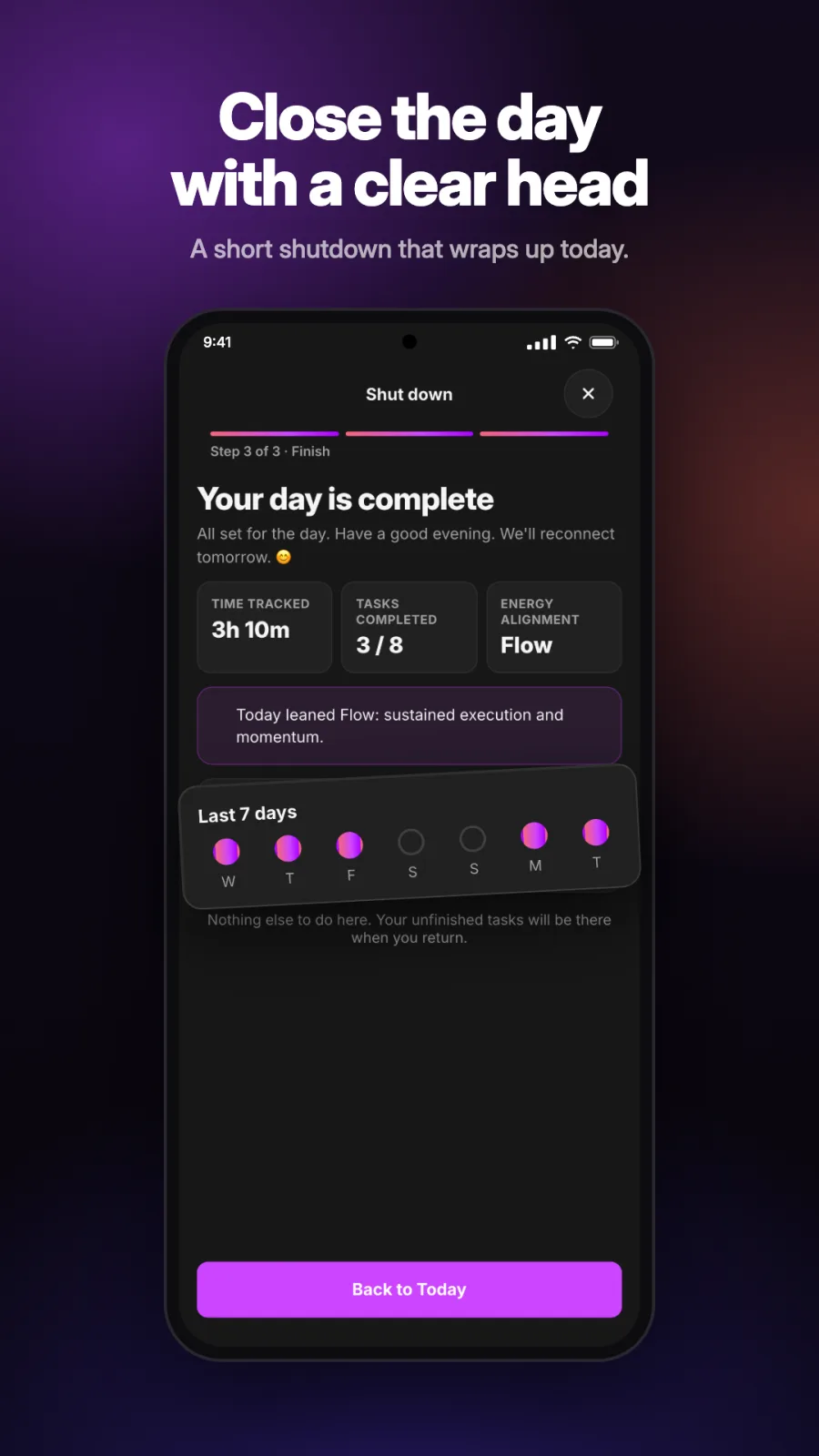 Shut down screen on Android